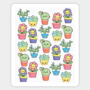 Kawaii Plants Magnet